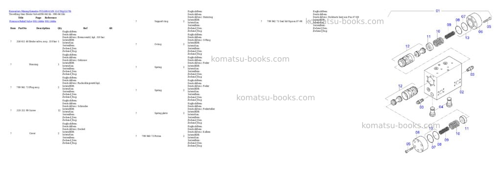 Komatsu PC5500-6 S/N 15178 Parts catalog cover Page 4 Komatsu PC5500-6 S/N 15178 Parts catalog cover Page 4