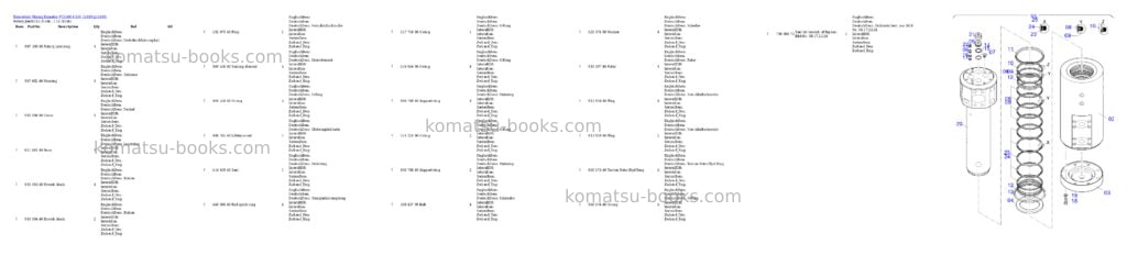 Komatsu PC5500-6 S/N 15180 Parts catalog cover Page 10 Komatsu PC5500-6 S/N 15180 Parts catalog cover Page 10