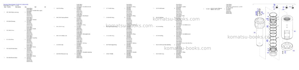 Komatsu PC5500-6 S/N 15182 Parts catalog cover Page 10 Komatsu PC5500-6 S/N 15182 Parts catalog cover Page 10