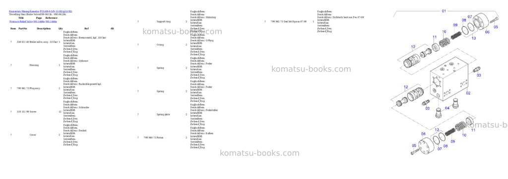 Komatsu PC5500-6 S/N 15182 Parts catalog cover Page 4 Komatsu PC5500-6 S/N 15182 Parts catalog cover Page 4
