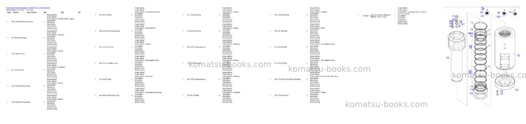 Komatsu PC5500-6 S/N 15183 Parts catalog cover Page 10 Komatsu PC5500-6 S/N 15183 Parts catalog cover Page 10