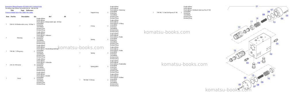 Komatsu PC5500-6 S/N 15183 Parts catalog cover Page 4 Komatsu PC5500-6 S/N 15183 Parts catalog cover Page 4
