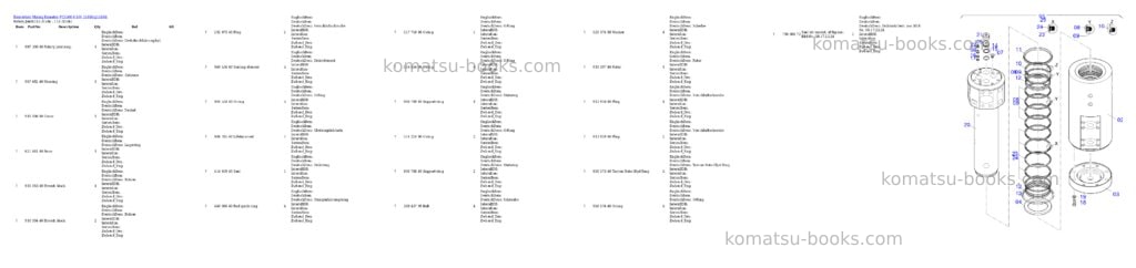 Komatsu PC5500-6 S/N 15184 Parts catalog cover Page 10 Komatsu PC5500-6 S/N 15184 Parts catalog cover Page 10