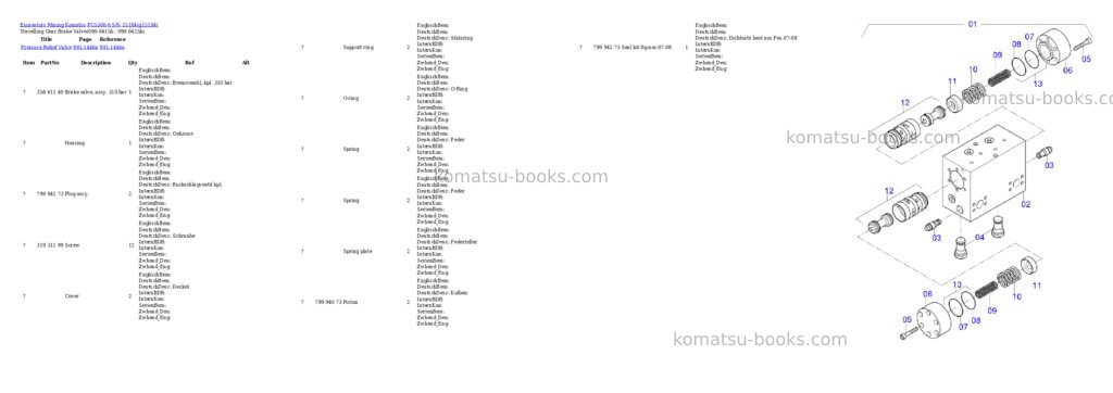 Komatsu PC5500-6 S/N 15184 Parts catalog cover Page 4 Komatsu PC5500-6 S/N 15184 Parts catalog cover Page 4