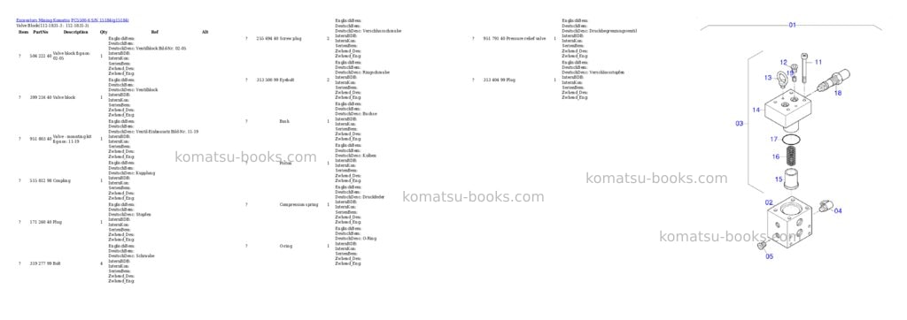 Komatsu PC5500-6 S/N 15184 Parts catalog cover Page 8 Komatsu PC5500-6 S/N 15184 Parts catalog cover Page 8