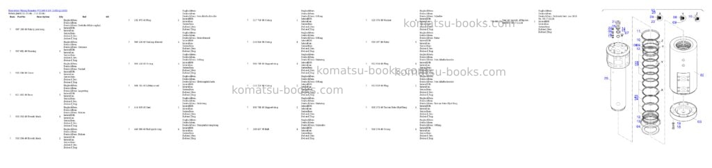 Komatsu PC5500-6 S/N 15185 Parts catalog cover Page 10 Komatsu PC5500-6 S/N 15185 Parts catalog cover Page 10