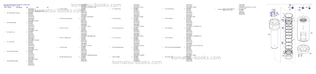 Komatsu PC5500-6 S/N 15186 Parts catalog cover Page 10 Komatsu PC5500-6 S/N 15186 Parts catalog cover Page 10