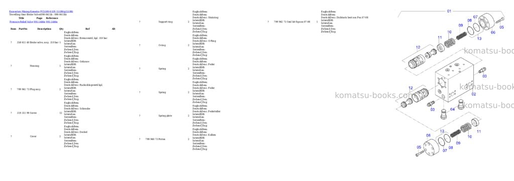 Komatsu PC5500-6 S/N 15186 Parts catalog cover Page 4 Komatsu PC5500-6 S/N 15186 Parts catalog cover Page 4