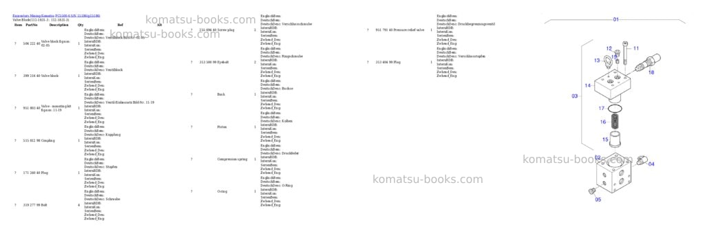Komatsu PC5500-6 S/N 15186 Parts catalog cover Page 8 Komatsu PC5500-6 S/N 15186 Parts catalog cover Page 8