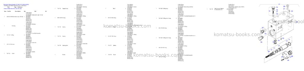 Komatsu pc7000-6 s/n 35001 Parts catalog cover Page 5 Komatsu pc7000-6 s/n 35001 Parts catalog cover Page 5