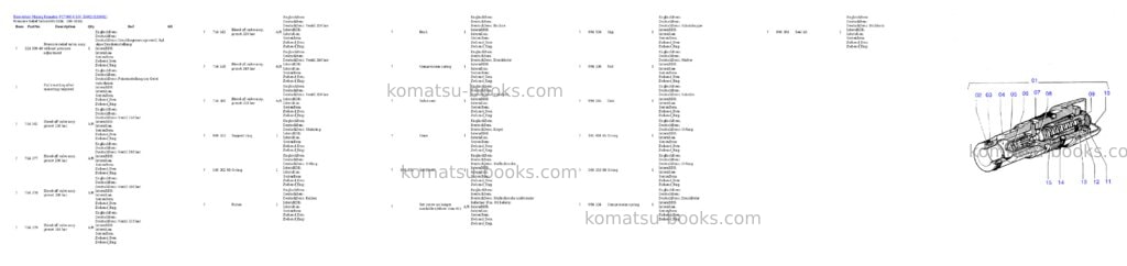 Komatsu pc7000-6 s/n 35002 Parts catalog cover Page 3 Komatsu pc7000-6 s/n 35002 Parts catalog cover Page 3