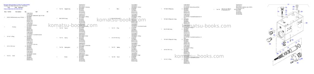 Komatsu pc7000-6 s/n 35002 Parts catalog cover Page 7 Komatsu pc7000-6 s/n 35002 Parts catalog cover Page 7