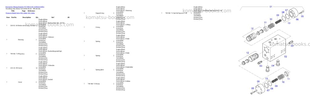 Komatsu pc7000-6 sn 35005 Parts catalog cover Page 4 Komatsu pc7000-6 sn 35005 Parts catalog cover Page 4