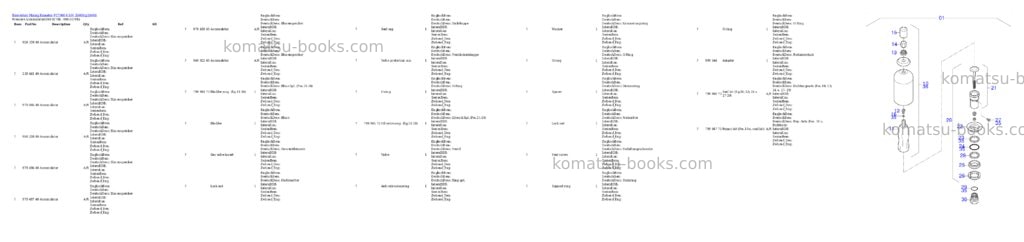 Komatsu PC7000-6 S/N 35006 Parts catalog cover Page 3 Komatsu PC7000-6 S/N 35006 Parts catalog cover Page 3
