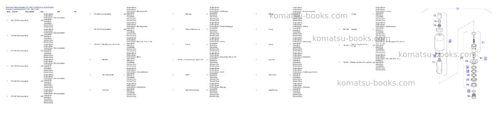 Komatsu PC 7000-6 35 008 06.02.2019 Parts catalog cover Page 3 Komatsu PC 7000-6 35 008 06.02.2019 Parts catalog cover Page 3