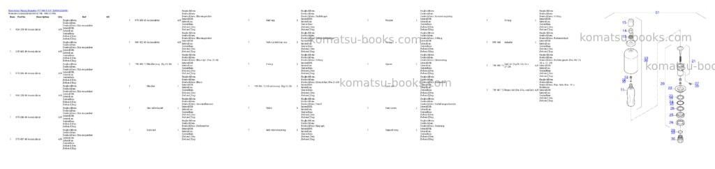 Komatsu PC7000-6 S/N 35009 Parts catalog cover Page 3 Komatsu PC7000-6 S/N 35009 Parts catalog cover Page 3