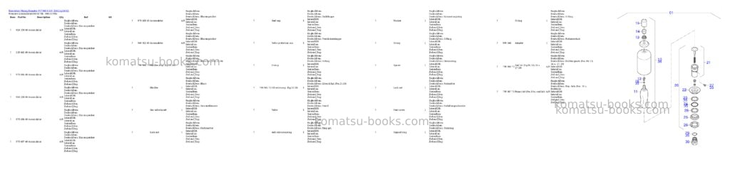Komatsu PC7000-6 S/N 35012 Parts catalog cover Page 3 Komatsu PC7000-6 S/N 35012 Parts catalog cover Page 3