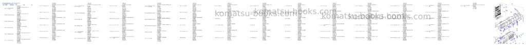 Komatsu PC7000-6 S/N 35014 Parts catalog cover Page 10 Komatsu PC7000-6 S/N 35014 Parts catalog cover Page 10