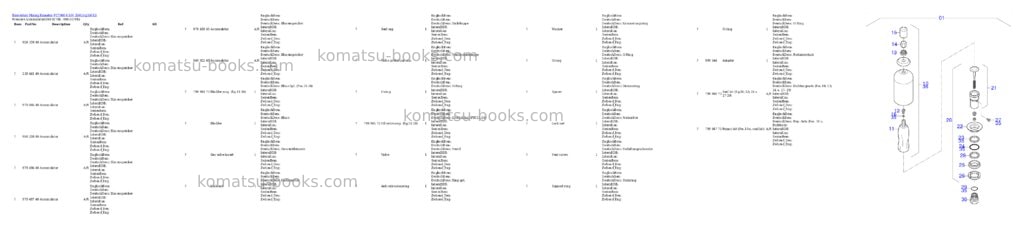Komatsu PC7000-6 S/N 35015 Parts catalog cover Page 3