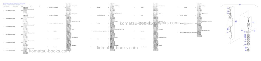 Komatsu PC7000-11 S/N 35017 Parts catalog cover Page 3