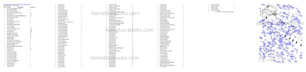Komatsu PC7000-11E S/N 35018 Parts catalog cover Page 10 Komatsu PC7000-11E S/N 35018 Parts catalog cover Page 10