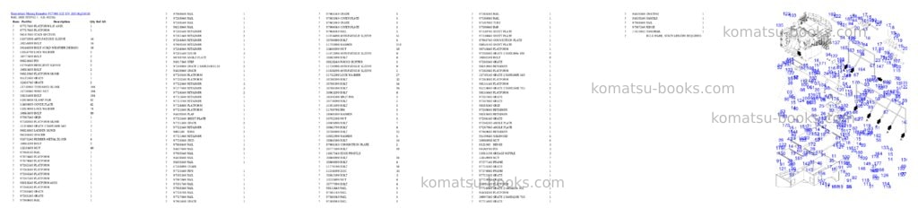 Komatsu PC7000-11E S/N 35018 Parts catalog cover Page 6 Komatsu PC7000-11E S/N 35018 Parts catalog cover Page 6