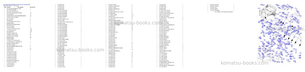 Komatsu PC7000-11E S/N 35018 Parts catalog cover Page 7 Komatsu PC7000-11E S/N 35018 Parts catalog cover Page 7