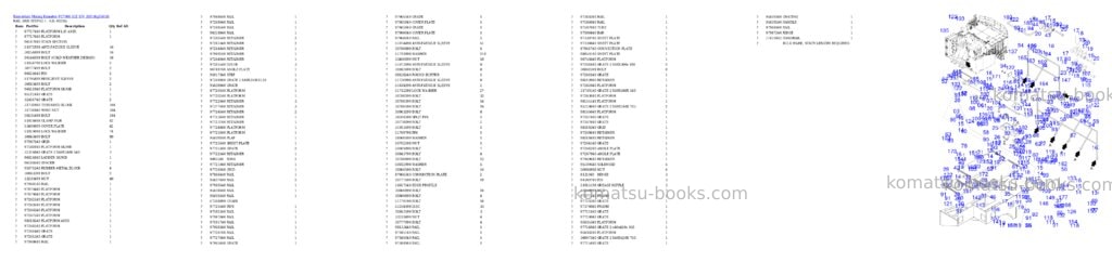 Komatsu PC7000-11E S/N 35018 Parts catalog cover Page 8 Komatsu PC7000-11E S/N 35018 Parts catalog cover Page 8