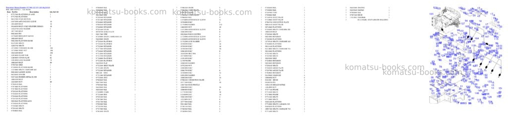 Komatsu PC7000-11E S/N 35018 Parts catalog cover Page 9 Komatsu PC7000-11E S/N 35018 Parts catalog cover Page 9