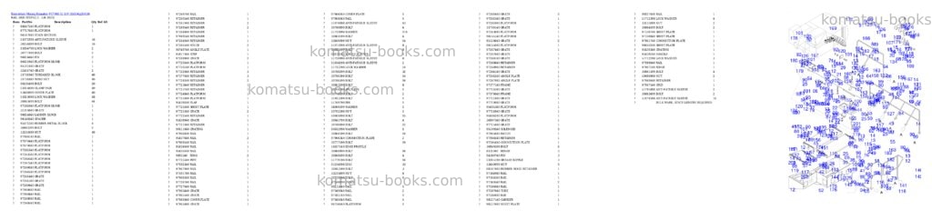 Komatsu PC7000-11 S/N 35019 Parts catalog cover Page 9