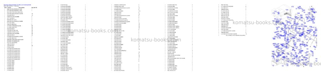 Komatsu PC7000-11 S/N 35020 Parts catalog cover Page 10 Komatsu PC7000-11 S/N 35020 Parts catalog cover Page 10