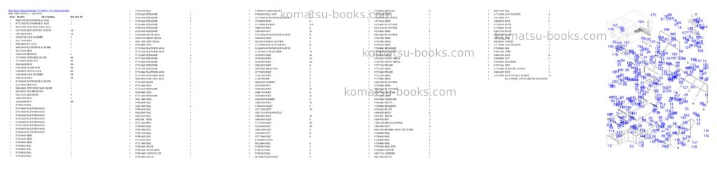 Komatsu PC7000-11 S/N 35020 Parts catalog cover Page 6 Komatsu PC7000-11 S/N 35020 Parts catalog cover Page 6