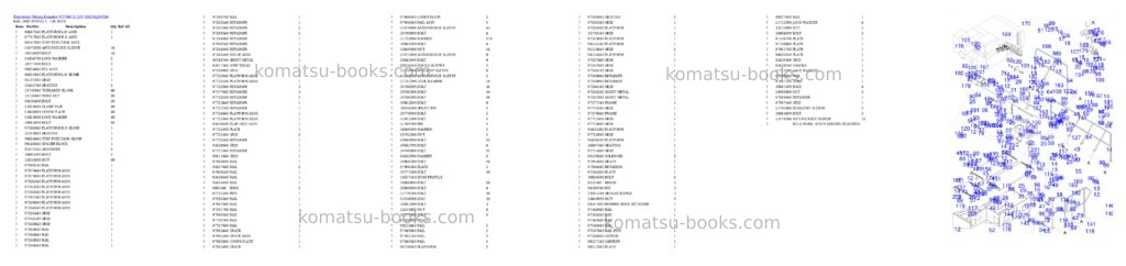 Komatsu PC7000-11 S/N 35020 Parts catalog cover Page 7 Komatsu PC7000-11 S/N 35020 Parts catalog cover Page 7