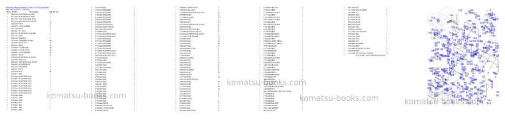 Komatsu PC7000-11 S/N 35020 Parts catalog cover Page 9 Komatsu PC7000-11 S/N 35020 Parts catalog cover Page 9