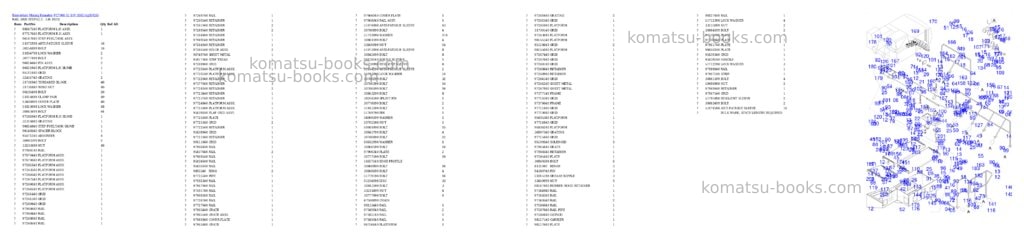 Komatsu PC7000-11 S/N 35021 Parts catalog cover Page 10