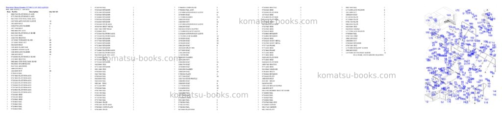 Komatsu PC7000-11 S/N 35021 Parts catalog cover Page 6
