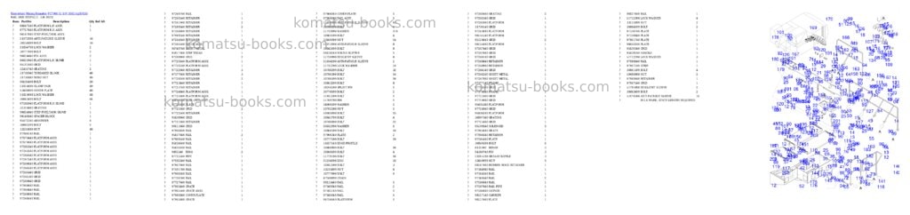 Komatsu PC7000-11 S/N 35021 Parts catalog cover Page 7