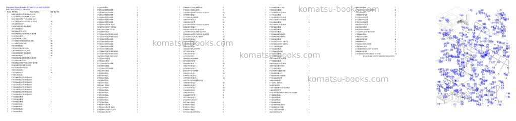 Komatsu PC7000-11 S/N 35021 Parts catalog cover Page 9