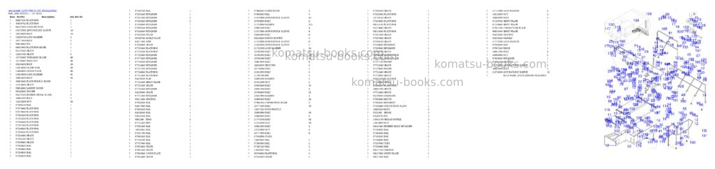Komatsu PC7000-11 S/N 35022 Parts catalog cover Page 10