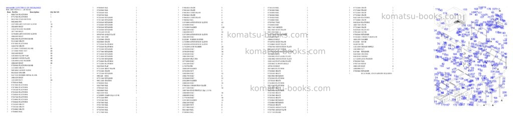 Komatsu PC7000-11 S/N 35023 Parts catalog cover Page 10