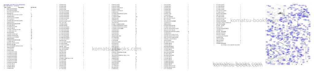Komatsu PC7000-11 S/N 35023 Parts catalog cover Page 7