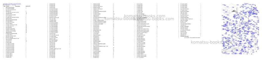 Komatsu PC7000-11 S/N 35023 Parts catalog cover Page 9