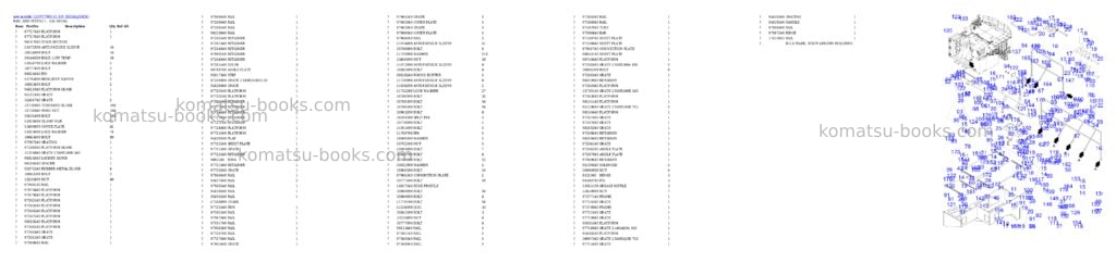 Komatsu PC7000-11 S/N 35024 Parts catalog cover Page 10