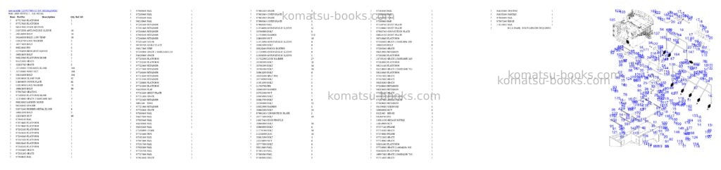 Komatsu PC7000-11 S/N 35024 Parts catalog cover Page 7