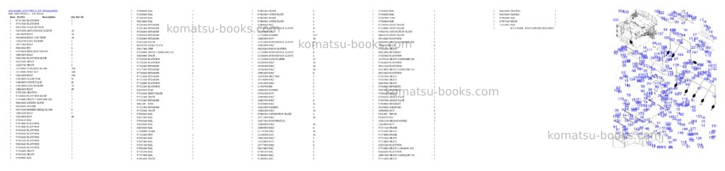 Komatsu PC7000-11 S/N 35024 Parts catalog cover Page 9