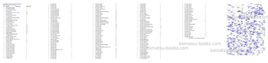 Komatsu PC7000-11 S/N 35025 Parts catalog cover Page 7 Komatsu PC7000-11 S/N 35025 Parts catalog cover Page 7
