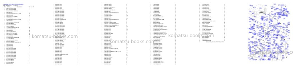 Komatsu PC7000-11 S/N 35025 Parts catalog cover Page 8 Komatsu PC7000-11 S/N 35025 Parts catalog cover Page 8