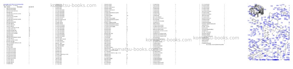 Komatsu PC7000-11 S/N 35026 Parts catalog cover Page 7 Komatsu PC7000-11 S/N 35026 Parts catalog cover Page 7