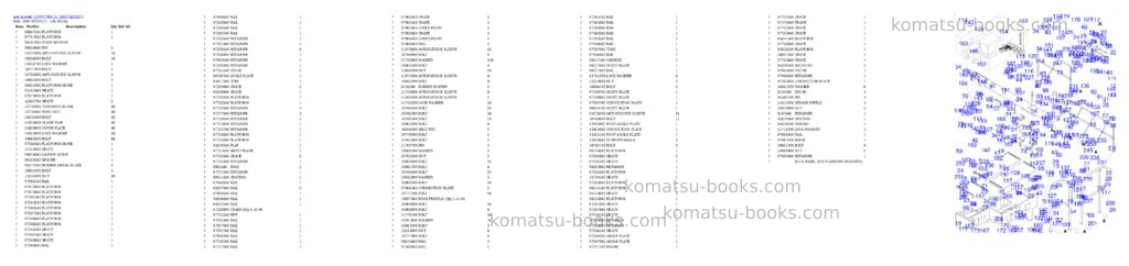 Komatsu PC7000-11 35027 Parts catalog cover Page 6