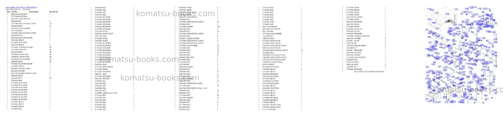 Komatsu PC7000-11 35027 Parts catalog cover Page 8